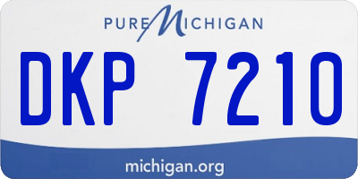 MI license plate DKP7210