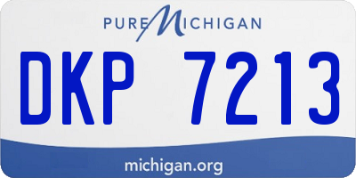MI license plate DKP7213