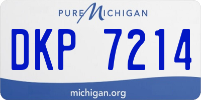 MI license plate DKP7214