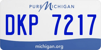 MI license plate DKP7217