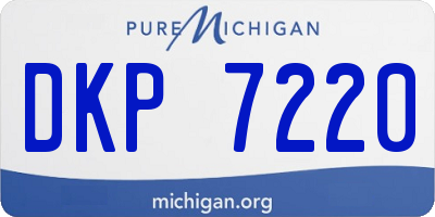 MI license plate DKP7220
