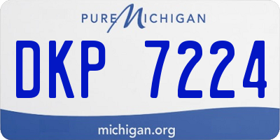 MI license plate DKP7224