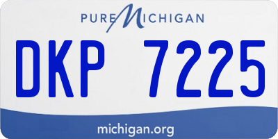 MI license plate DKP7225