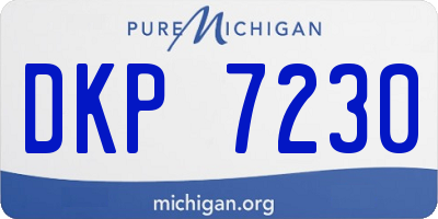 MI license plate DKP7230