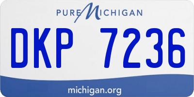 MI license plate DKP7236