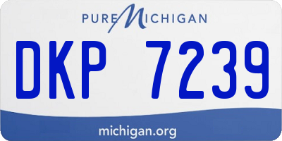 MI license plate DKP7239