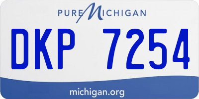 MI license plate DKP7254
