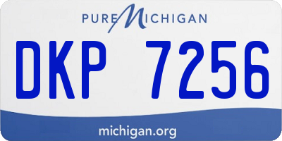 MI license plate DKP7256