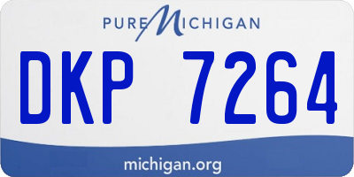 MI license plate DKP7264