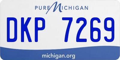 MI license plate DKP7269