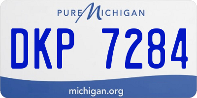 MI license plate DKP7284