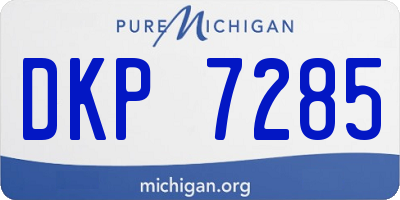 MI license plate DKP7285