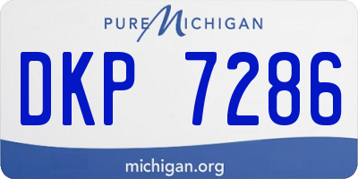MI license plate DKP7286