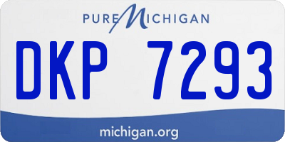 MI license plate DKP7293