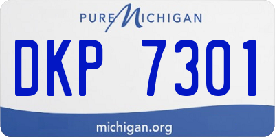 MI license plate DKP7301