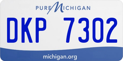 MI license plate DKP7302