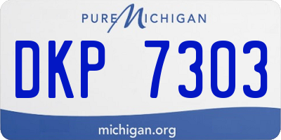 MI license plate DKP7303