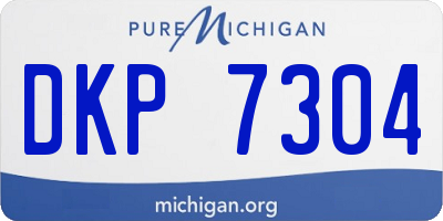 MI license plate DKP7304