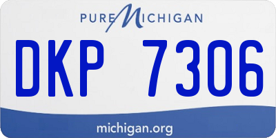 MI license plate DKP7306