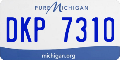 MI license plate DKP7310