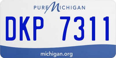 MI license plate DKP7311