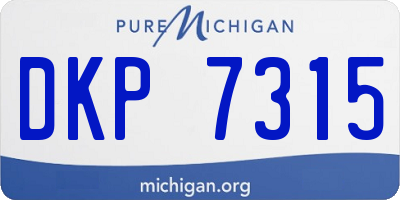 MI license plate DKP7315