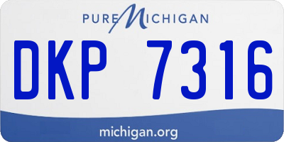 MI license plate DKP7316