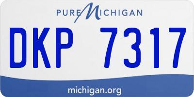 MI license plate DKP7317