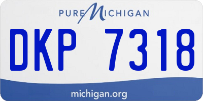 MI license plate DKP7318