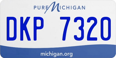 MI license plate DKP7320