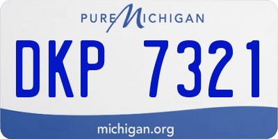 MI license plate DKP7321