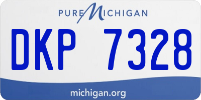 MI license plate DKP7328