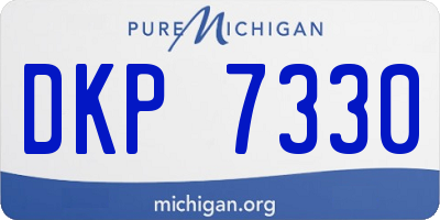 MI license plate DKP7330
