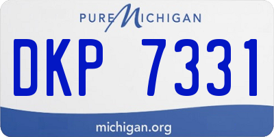 MI license plate DKP7331