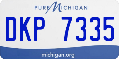 MI license plate DKP7335