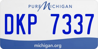 MI license plate DKP7337