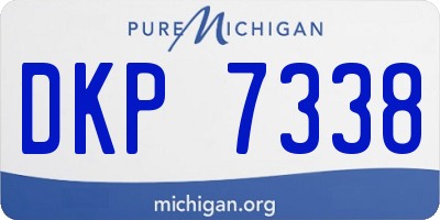 MI license plate DKP7338
