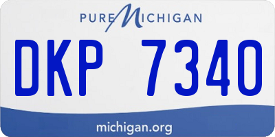 MI license plate DKP7340