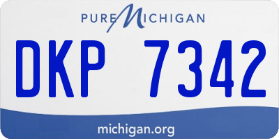 MI license plate DKP7342