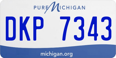 MI license plate DKP7343