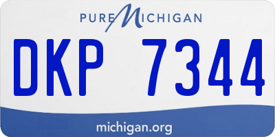 MI license plate DKP7344