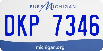 MI license plate DKP7346