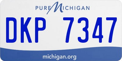 MI license plate DKP7347