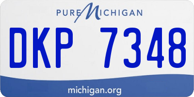 MI license plate DKP7348