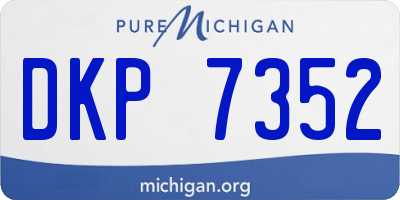 MI license plate DKP7352