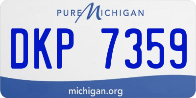 MI license plate DKP7359
