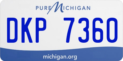 MI license plate DKP7360