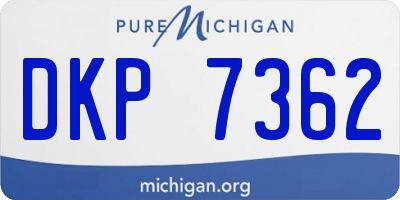 MI license plate DKP7362