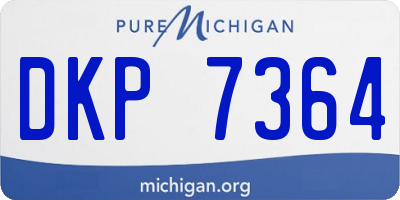 MI license plate DKP7364