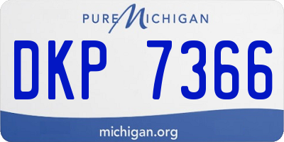 MI license plate DKP7366